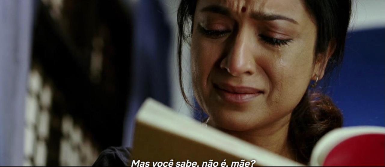 Mãe sofrendo