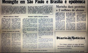 Finalmente liberado da censura, Jornal O Globo noticia a epidemia