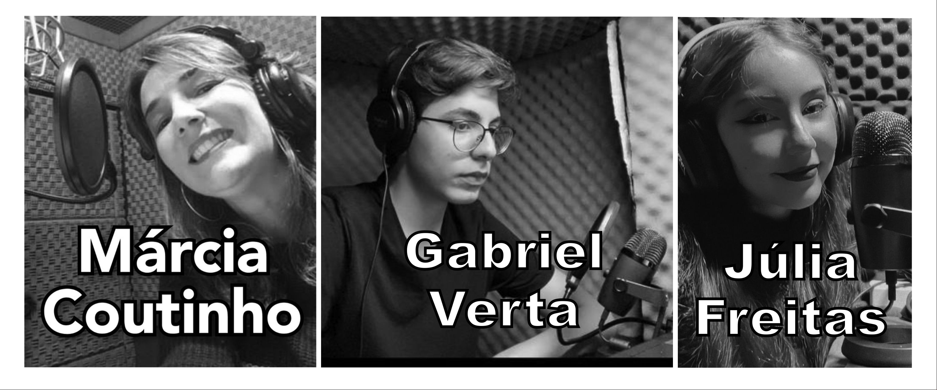 Marcia Coutinho, Gabriel Verta e Júlia Freitas