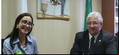 Grazi Mantovaneli ao lado do Deputado federal Subtenente Gonzaga (MG)