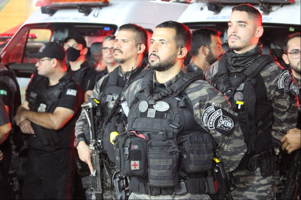 Operação conjunta entre PM, PC e Polícia Penal (Foto: Divulgação) Operação conjunta entre PM, PC e Polícia Penal (Foto: Divulgação)
