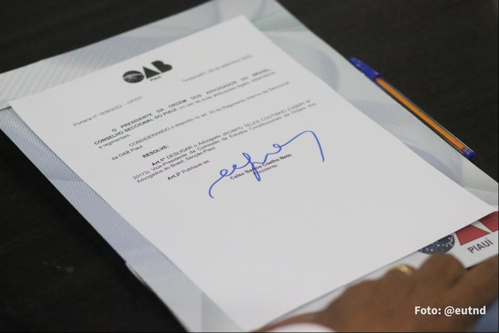 Solenidade de posse da nova diretoria da Comissão de Estudos Constitucionais da OAB-PI (Foto: Thanandro Fabrício) Solenidade de posse da nova diretoria da Comissão de Estudos Constitucionais da OAB-PI (Foto: Thanandro Fabrício)
