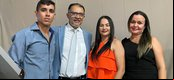 Esquerda p/direita: Gleidimar da Silva Guedes; Jacinto Teles; Maria Ioneide Feitosa e Maria L. Nogueira.
