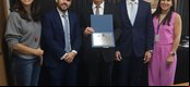 Procurador Geral do Estado, Dr. Francisco Pierot, Des. Sebastiçao Ribeiro Martins, Dr. Evaldo Pádua, presidente da Associação dos Procuradores do Estado do Piauí e assessoras Anne Calland e Bruna Hidd