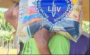 Cestas básicas da LBV estão sendo distribuídas com objetivo político