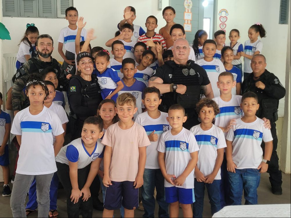 Policias Penais da FTIP participam de campanha educativa nas escolas do Rio Grande do Norte (Foto: Divulgação) Policias Penais da FTIP participam de campanha educativa nas escolas do Rio Grande do Norte (Foto: Divulgação)