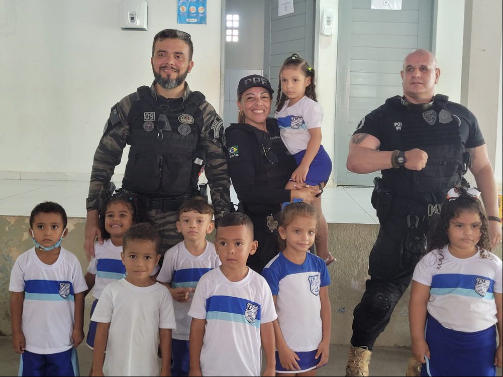 Policias Penais da FTIP participam de campanha educativa nas escolas do Rio Grande do Norte (Foto: Divulgação) Policias Penais da FTIP participam de campanha educativa nas escolas do Rio Grande do Norte (Foto: Divulgação)