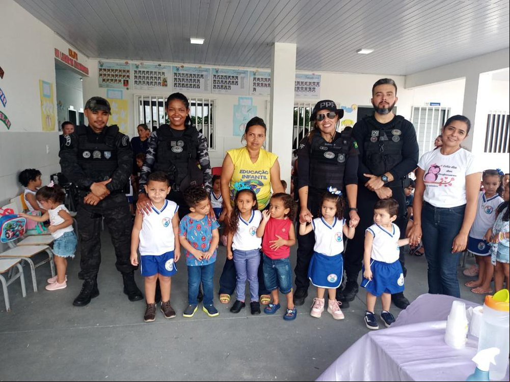 Policias Penais da FTIP participam de campanha educativa nas escolas do Rio Grande do Norte (Foto: Divulgação) Policias Penais da FTIP participam de campanha educativa nas escolas do Rio Grande do Norte (Foto: Divulgação)