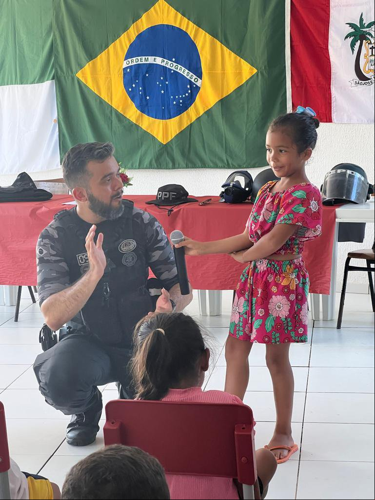 Policias Penais da FTIP participam de campanha educativa nas escolas do Rio Grande do Norte (Foto: Divulgação) Policias Penais da FTIP participam de campanha educativa nas escolas do Rio Grande do Norte (Foto: Divulgação)
