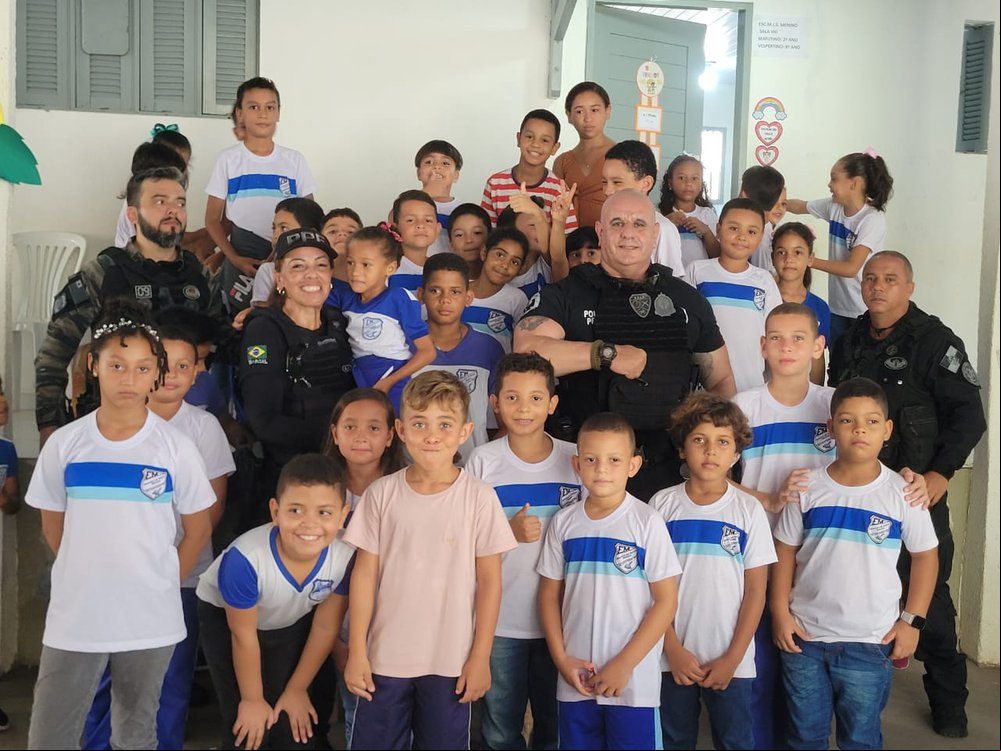 Policias Penais da FTIP participam de campanha educativa nas escolas do Rio Grande do Norte (Foto: Divulgação) Policias Penais da FTIP participam de campanha educativa nas escolas do Rio Grande do Norte (Foto: Divulgação)